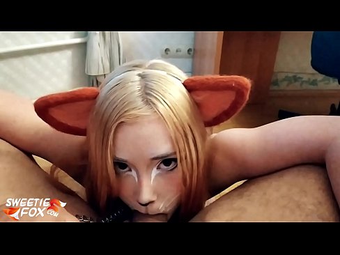 ❤️ Kitsune engole a pila e o esperma na boca Porno russo em nós ️❤